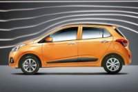 Компактный хетчбэк Hyundai i10 после рестайлинга.