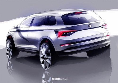 Skoda раскрыла дизайн своего первого большого SUV